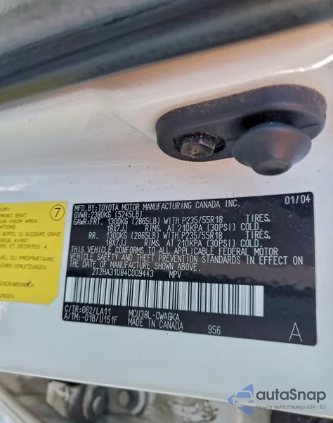 2004 Lexus Rx 330 из США, поврежденный, VIN 2T2HA31U84C009443